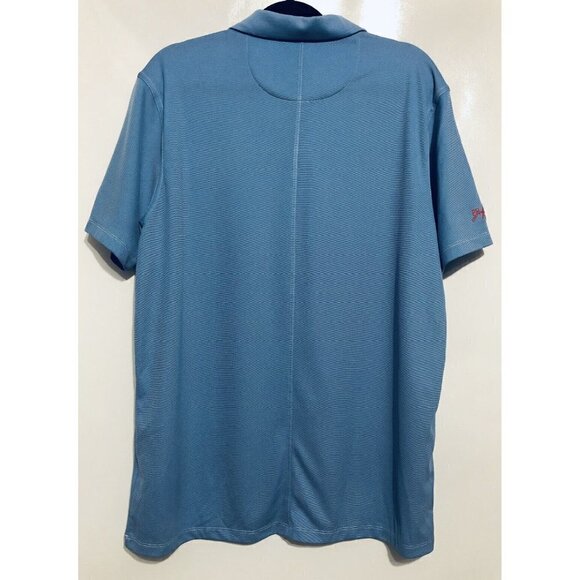 Nike Golf Mens Large Blue Athletic Polo Polyester Gulforest Country Club - Picture 3 of 5